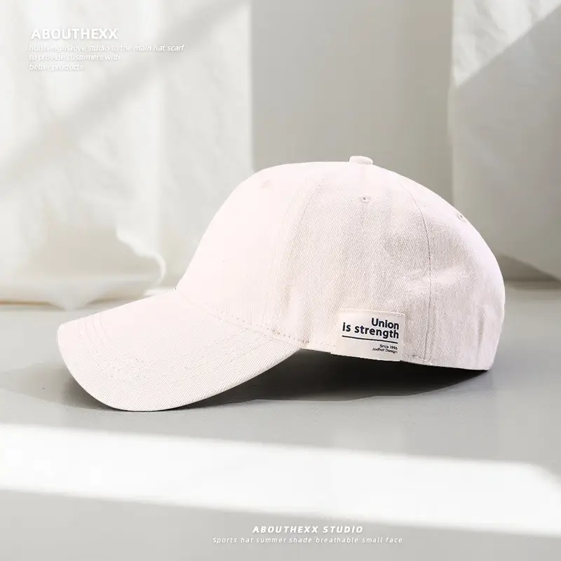 Men's Navy Blue Oversized Baseball Cap with Face-Slimming Design