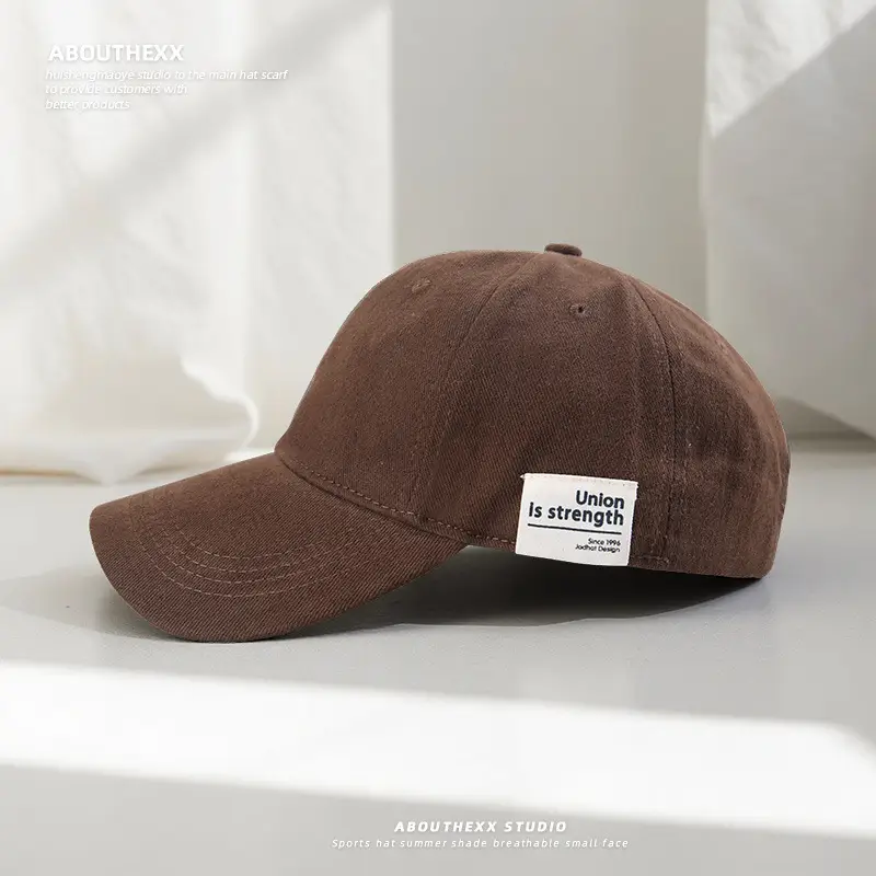 Men's Navy Blue Oversized Baseball Cap with Face-Slimming Design