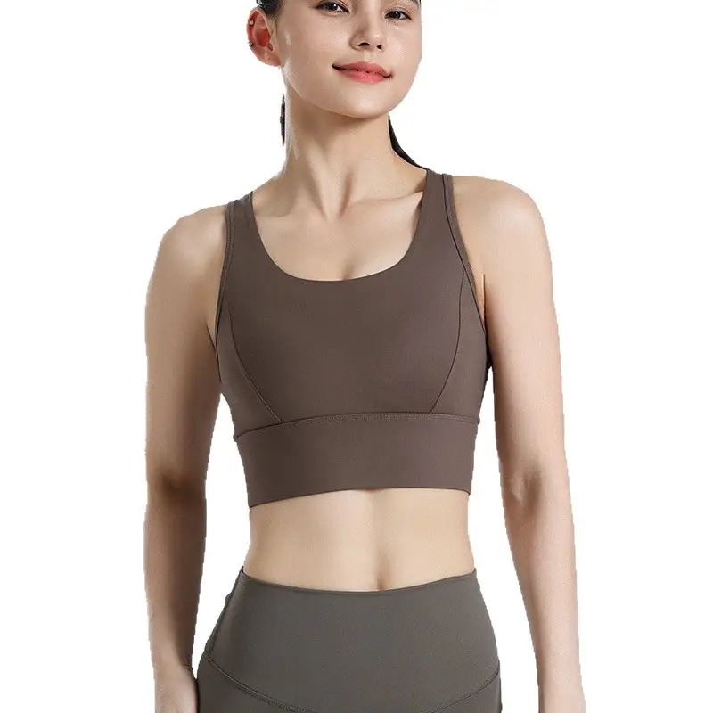 Women's Sports Bra, Large Size, Shockproof for Running, Minimizes Large Bust, Breathable Mesh, Beautiful Back, Pilates Yoga Fitness Bra