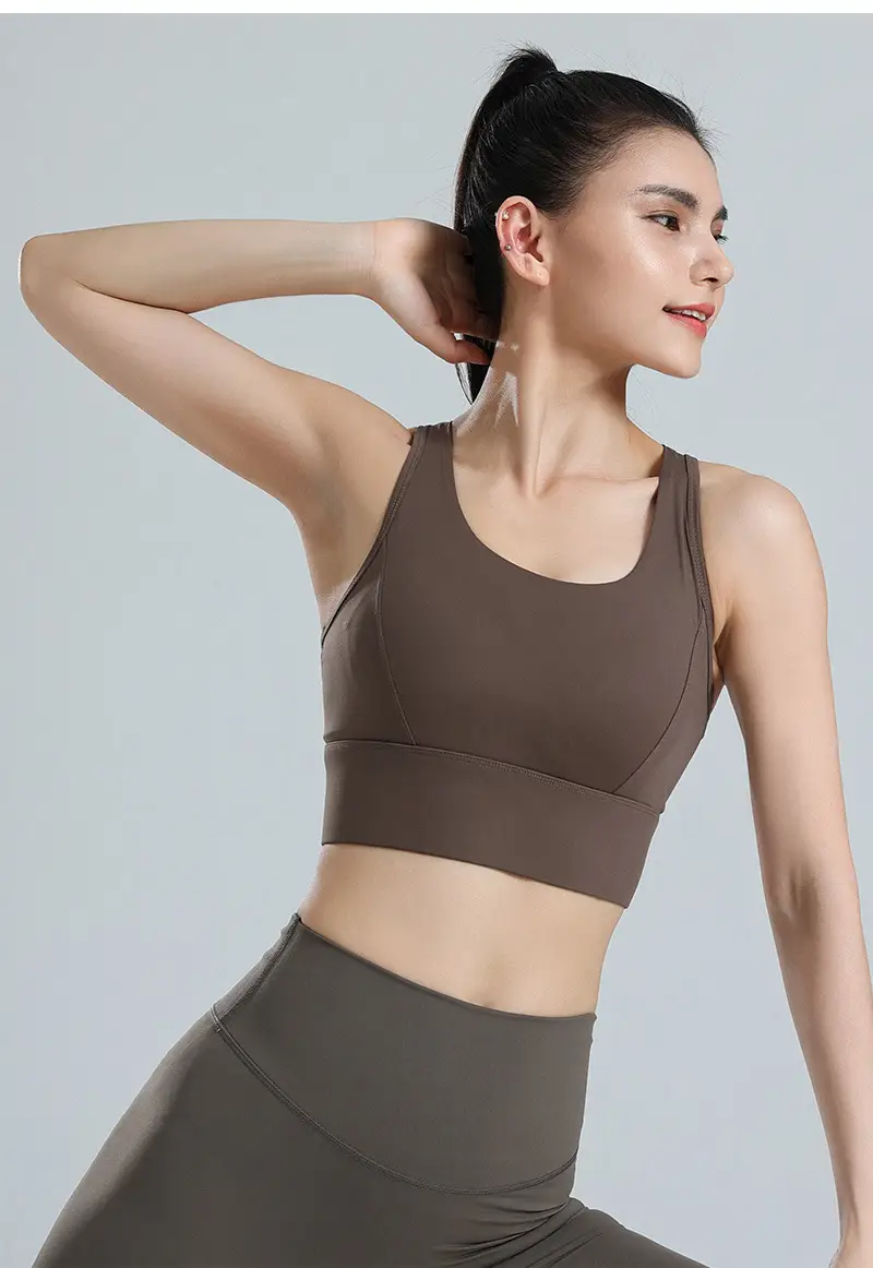 Women's Sports Bra, Large Size, Shockproof for Running, Minimizes Large Bust, Breathable Mesh, Beautiful Back, Pilates Yoga Fitness Bra — feature 10