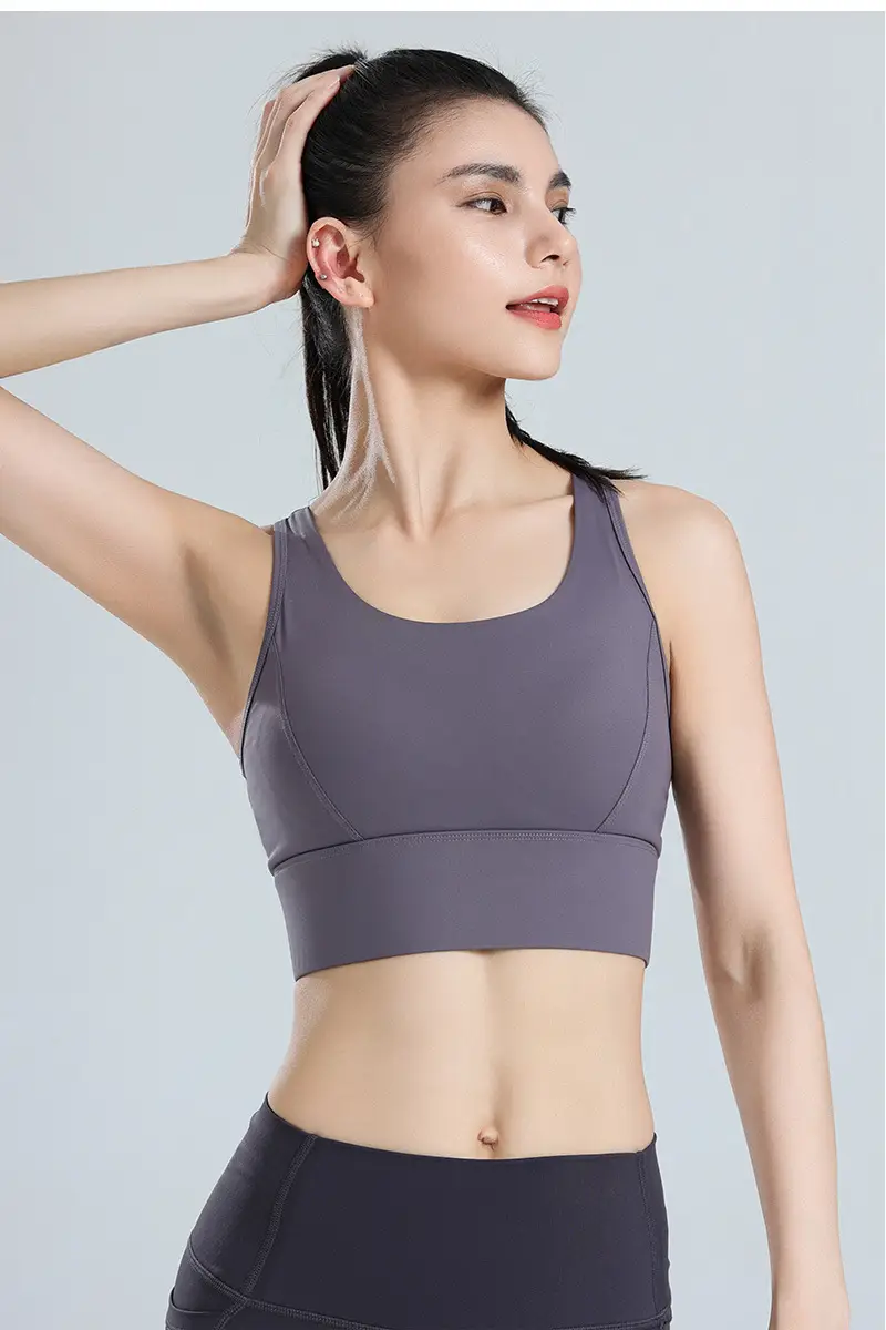 Women's Sports Bra, Large Size, Shockproof for Running, Minimizes Large Bust, Breathable Mesh, Beautiful Back, Pilates Yoga Fitness Bra — feature 13