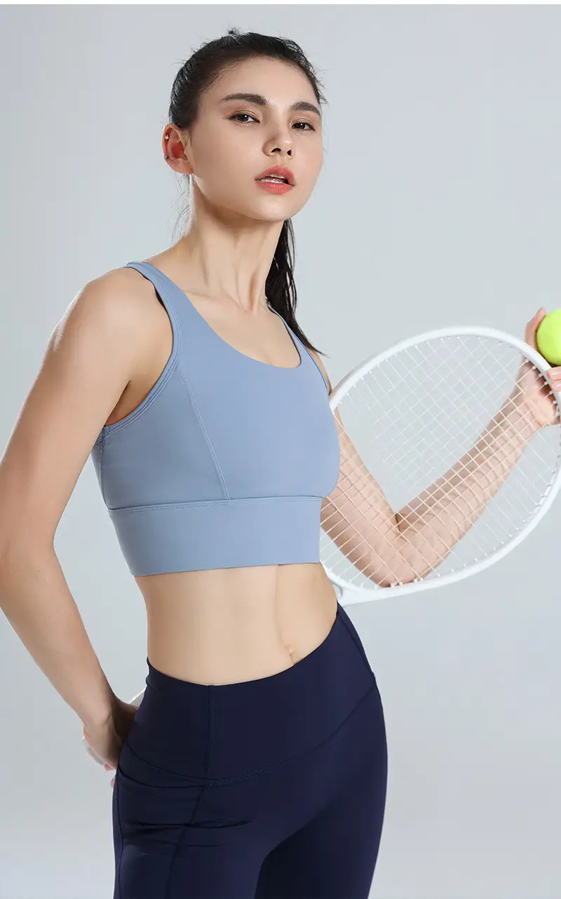 Women's Sports Bra, Large Size, Shockproof for Running, Minimizes Large Bust, Breathable Mesh, Beautiful Back, Pilates Yoga Fitness Bra — feature 18