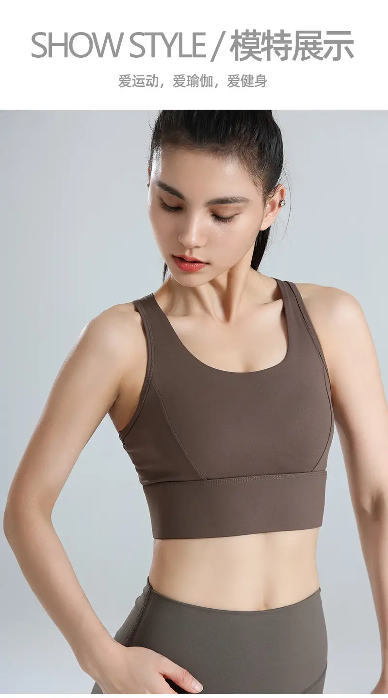 Women's Sports Bra, Large Size, Shockproof for Running, Minimizes Large Bust, Breathable Mesh, Beautiful Back, Pilates Yoga Fitness Bra — feature 8
