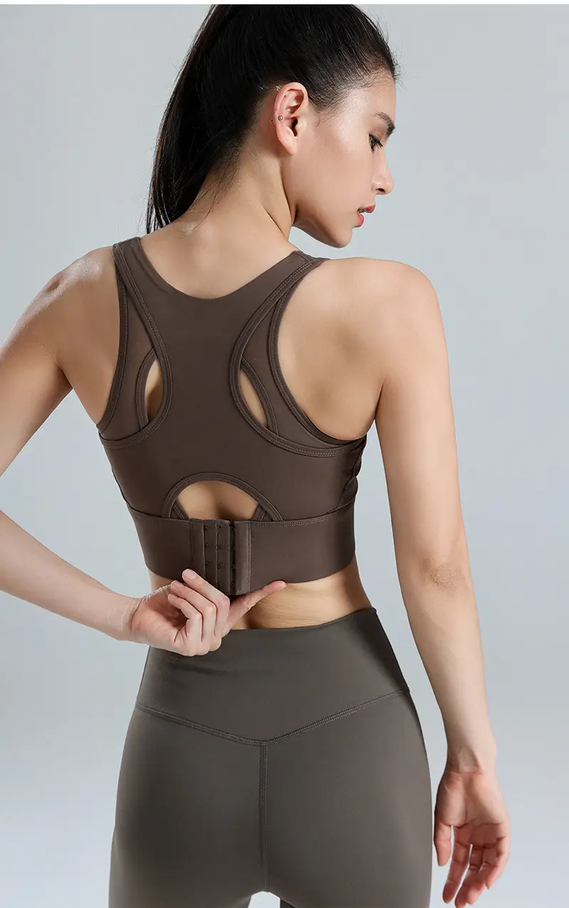 Women's Sports Bra, Large Size, Shockproof for Running, Minimizes Large Bust, Breathable Mesh, Beautiful Back, Pilates Yoga Fitness Bra — feature 9