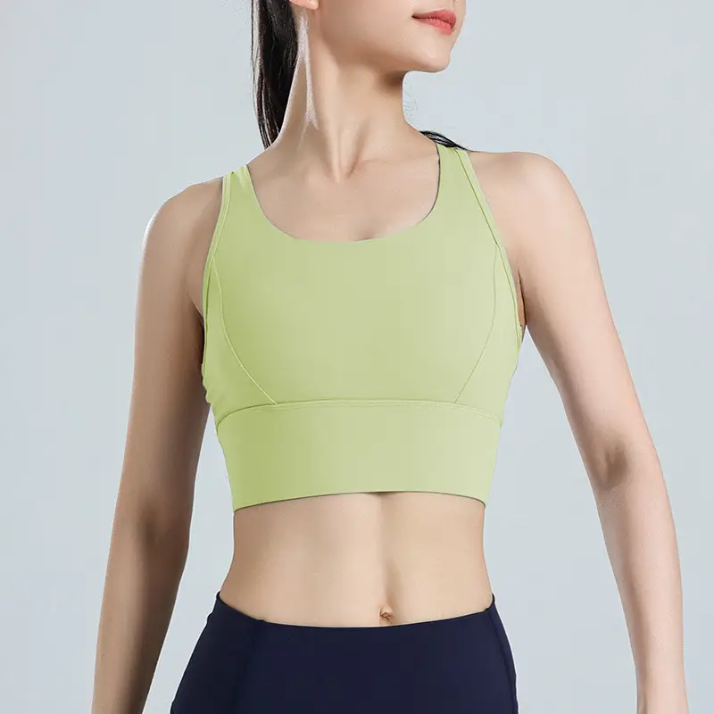 Women's Sports Bra, Large Size, Shockproof for Running, Minimizes Large Bust, Breathable Mesh, Beautiful Back, Pilates Yoga Fitness Bra
