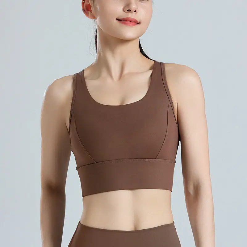Women's Sports Bra, Large Size, Shockproof for Running, Minimizes Large Bust, Breathable Mesh, Beautiful Back, Pilates Yoga Fitness Bra