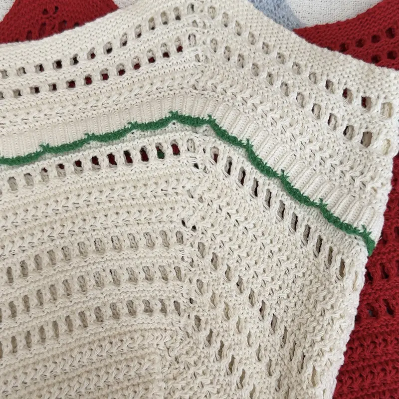 White Knitted Shoulder Bag for Women Beach Resort Style — feature 29