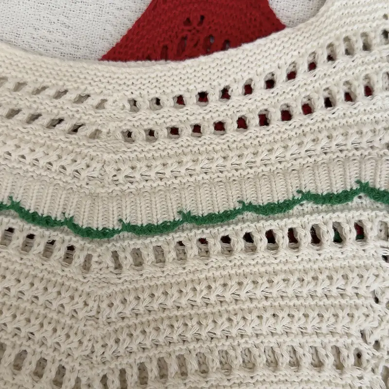 White Knitted Shoulder Bag for Women Beach Resort Style — feature 34