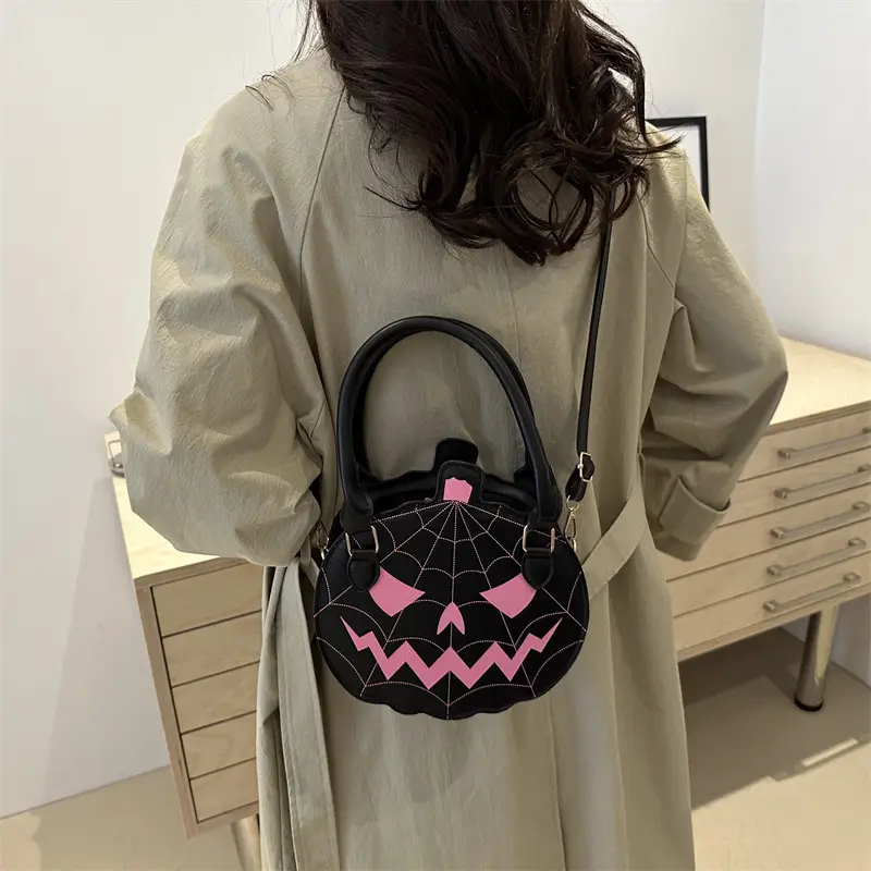 Halloween Pumpkin Handbag Orange 2025 Women - Image 7
