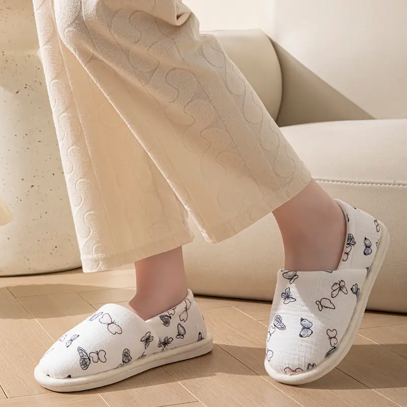 Postpartum Shoes, Thin Style for All Seasons, Closed Heel, Soft Sole, Non-Slip, Maternity and Postpartum Cotton Slippers for Women, Indoor Home Slippers for Spring and Autumn