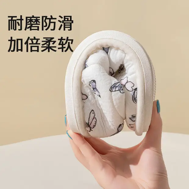 Postpartum Shoes, Thin Style for All Seasons, Closed Heel, Soft Sole, Non-Slip, Maternity and Postpartum Cotton Slippers for Women, Indoor Home Slippers for Spring and Autumn