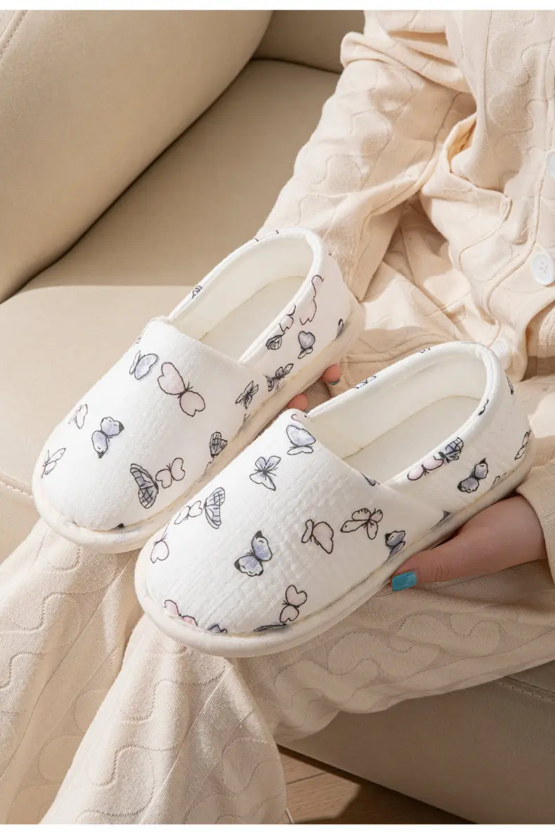 Postpartum Shoes, Thin Style for All Seasons, Closed Heel, Soft Sole, Non-Slip, Maternity and Postpartum Cotton Slippers for Women, Indoor Home Slippers for Spring and Autumn — feature 12