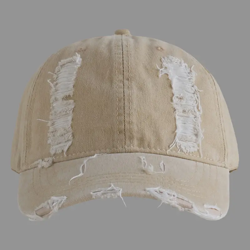 Vintage Distressed Baseball Cap for Men Women Korean Style - Image 3