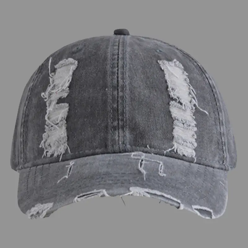 Vintage Distressed Baseball Cap for Men Women Korean Style - Image 5