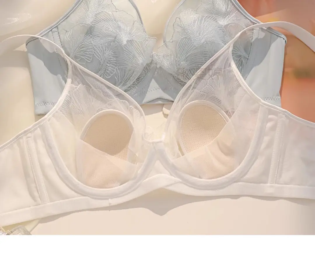 Soft Steel Ring Summer Bra for Large Busts, Minimizing Appearance, Women's Bra with Side Support, Anti-Sagging, Breathable, Rabbit Ear Cup, Ultra-Thin Style — feature 20