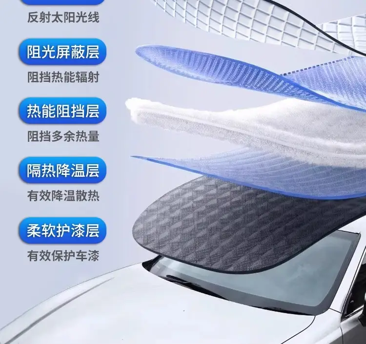 Suitable for Haval Car Sunshade Front Shield H6/H2/F7/H9/Big Dog Sun Protection and Heat Insulation Umbrella Sunshade Curtain — feature 9