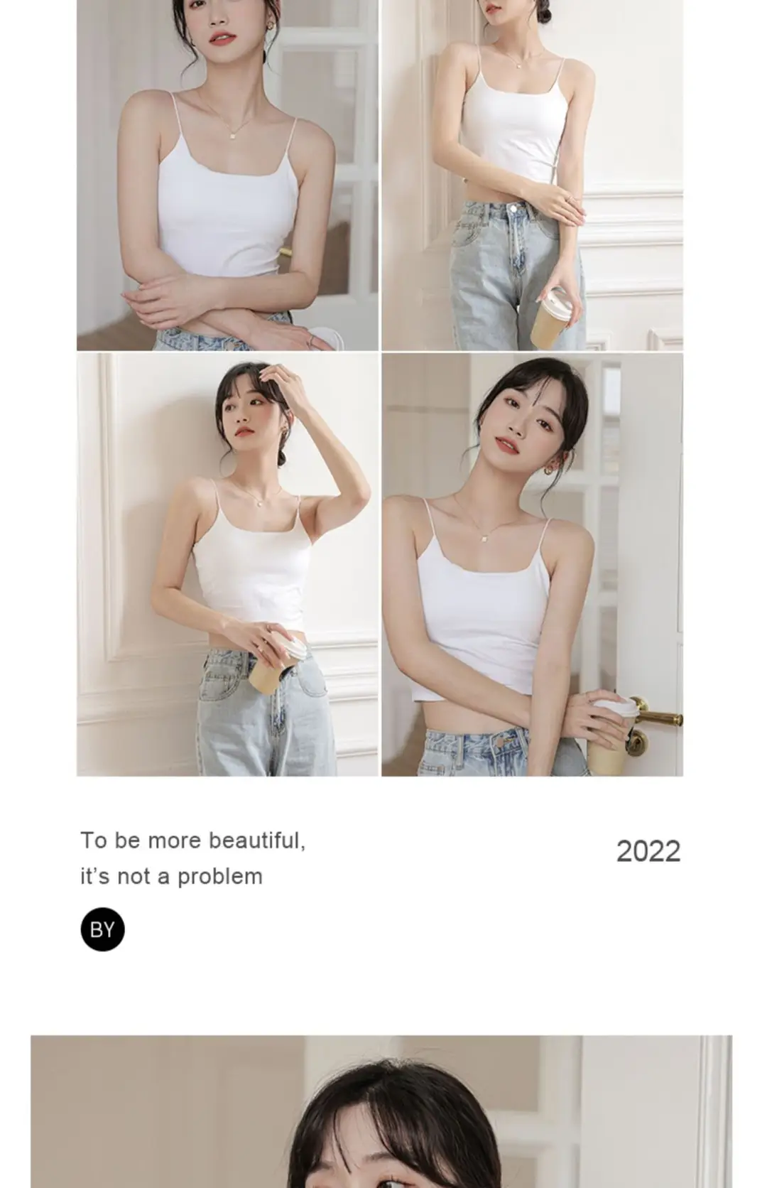 Chic Summer Thin Camisole with Built-In Bra Pads for Women, Suitable for Wearing as an Outer Layer or Base Layer — feature 20
