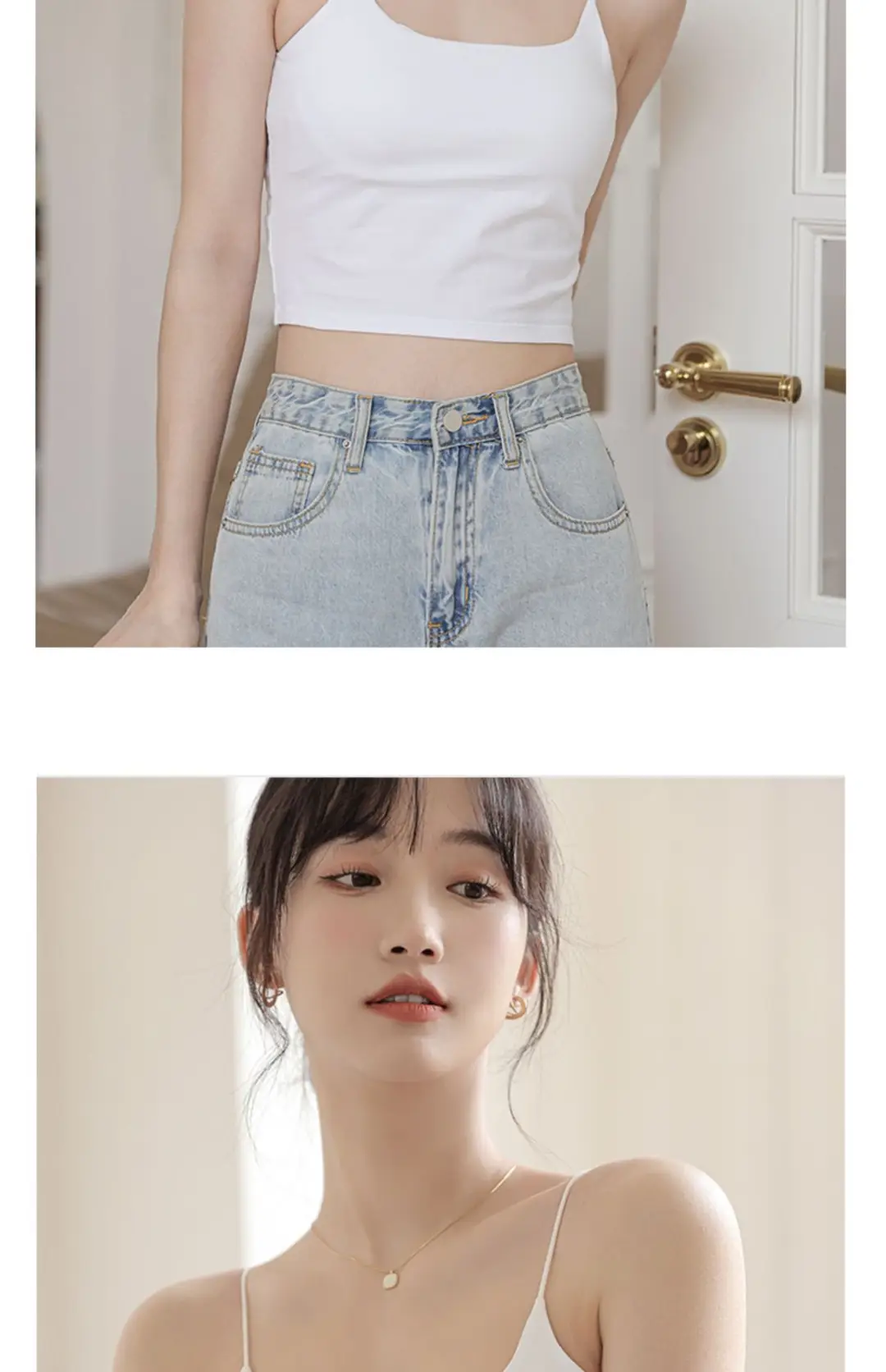 Chic Summer Thin Camisole with Built-In Bra Pads for Women, Suitable for Wearing as an Outer Layer or Base Layer — feature 22