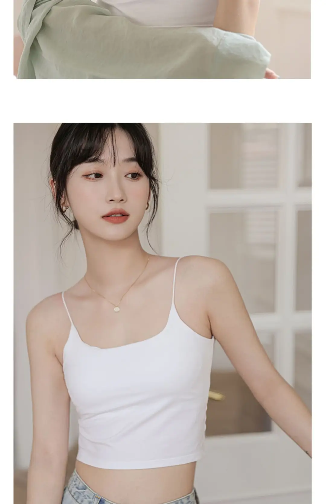 Chic Summer Thin Camisole with Built-In Bra Pads for Women, Suitable for Wearing as an Outer Layer or Base Layer — feature 24