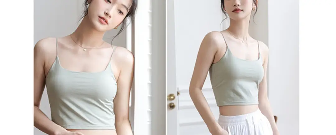 Chic Summer Thin Camisole with Built-In Bra Pads for Women, Suitable for Wearing as an Outer Layer or Base Layer — feature 39