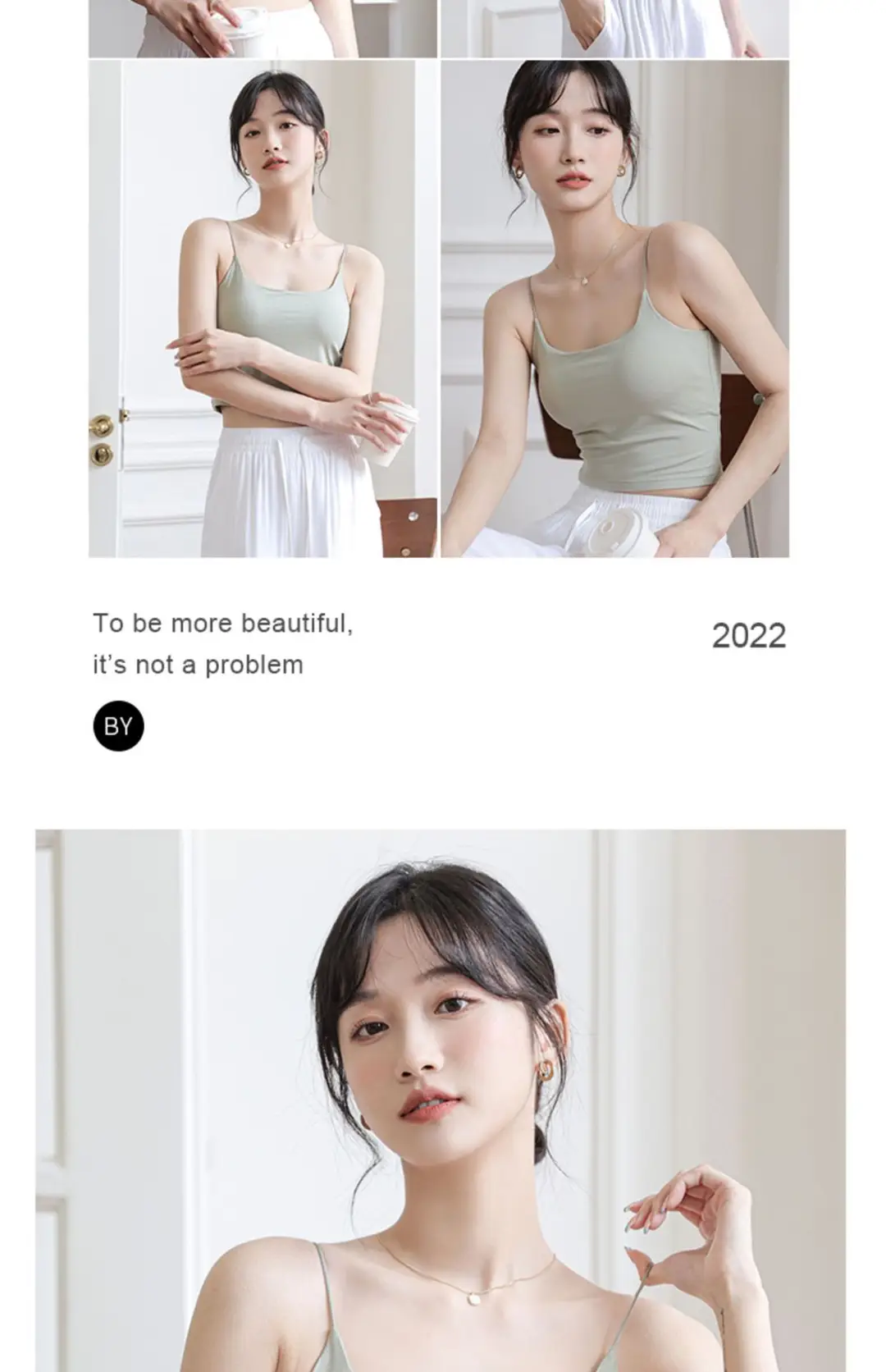 Chic Summer Thin Camisole with Built-In Bra Pads for Women, Suitable for Wearing as an Outer Layer or Base Layer — feature 40