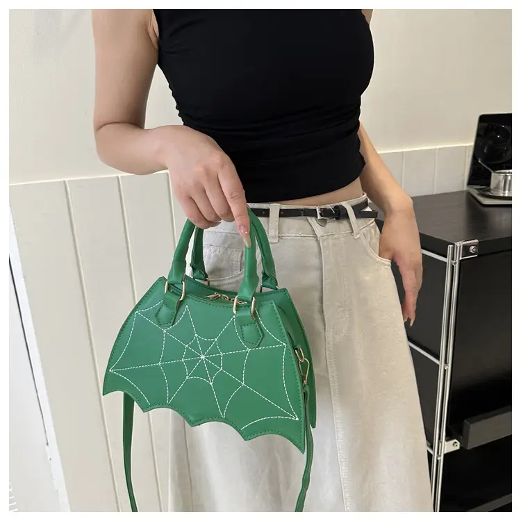 Women's Embroidered Leather Shoulder Bag Tan 2025 — feature 15