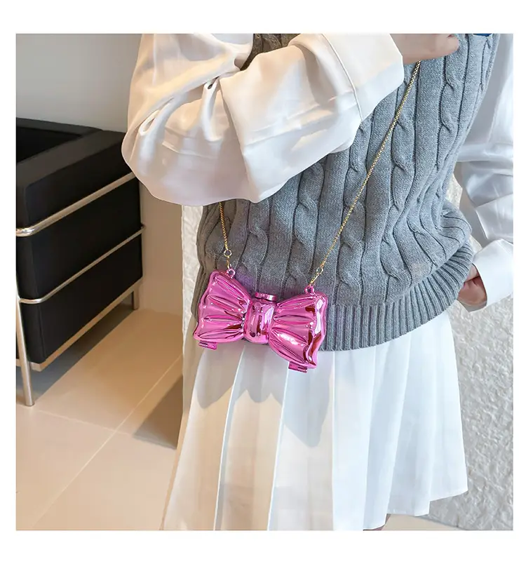 2025 Red Bow Metal Shoulder Bag for Women — feature 12