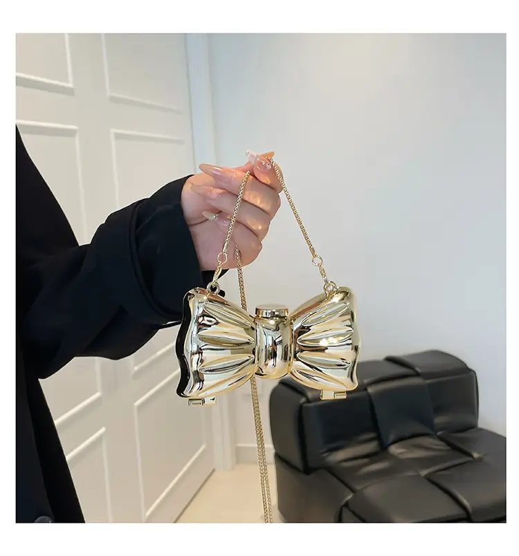 2025 Red Bow Metal Shoulder Bag for Women — feature 18