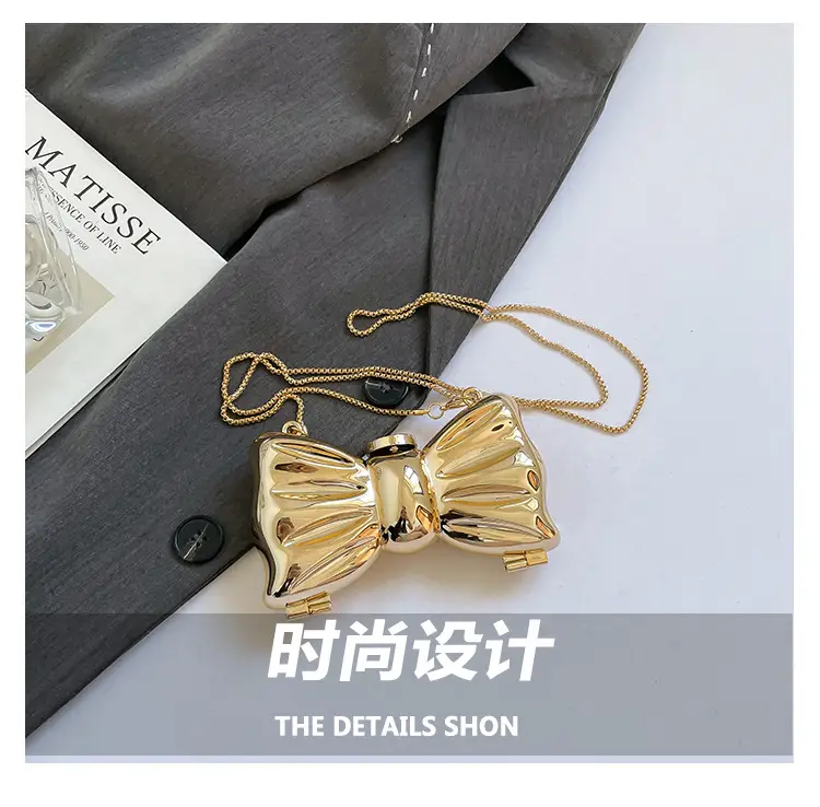 2025 Red Bow Metal Shoulder Bag for Women — feature 2