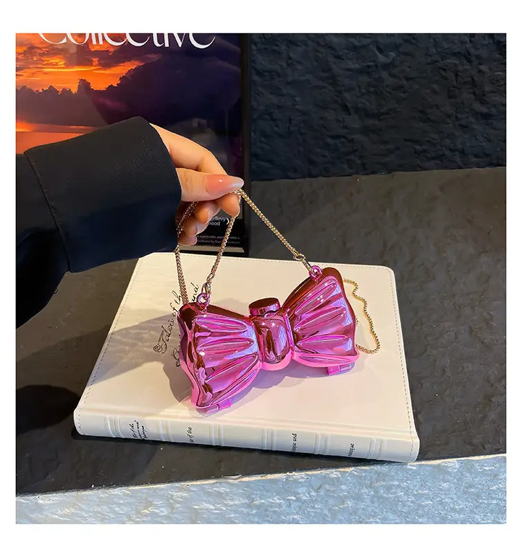 2025 Red Bow Metal Shoulder Bag for Women — feature 28