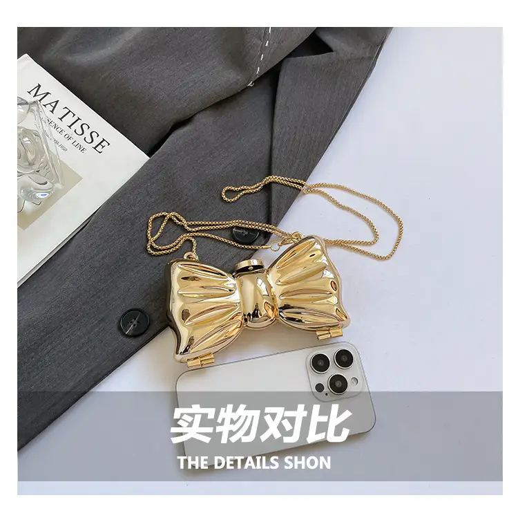 2025 Red Bow Metal Shoulder Bag for Women — feature 5