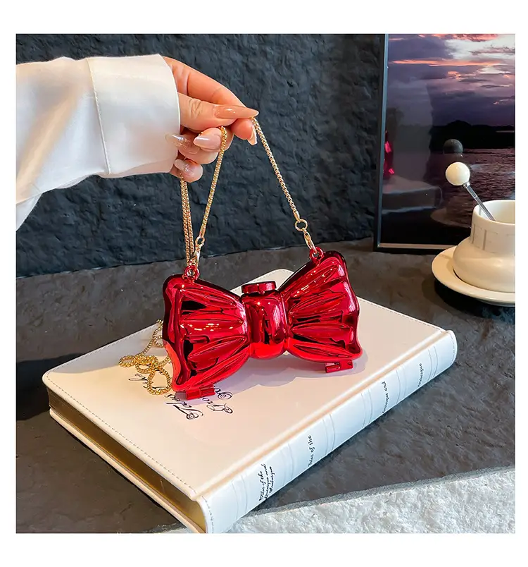 2025 Red Bow Metal Shoulder Bag for Women — feature 7