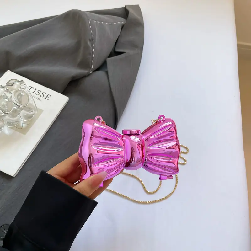 2025 Red Bow Metal Shoulder Bag for Women - Image 6