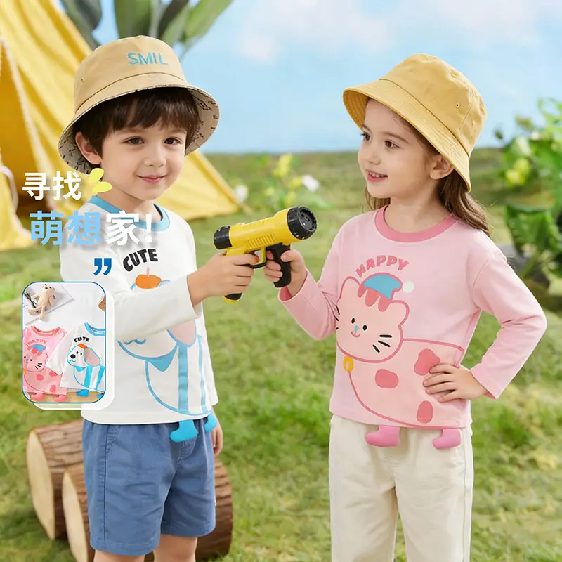 Boys Long Sleeve T-Shirt Cartoon Print Kids Spring Outfit - Image 5