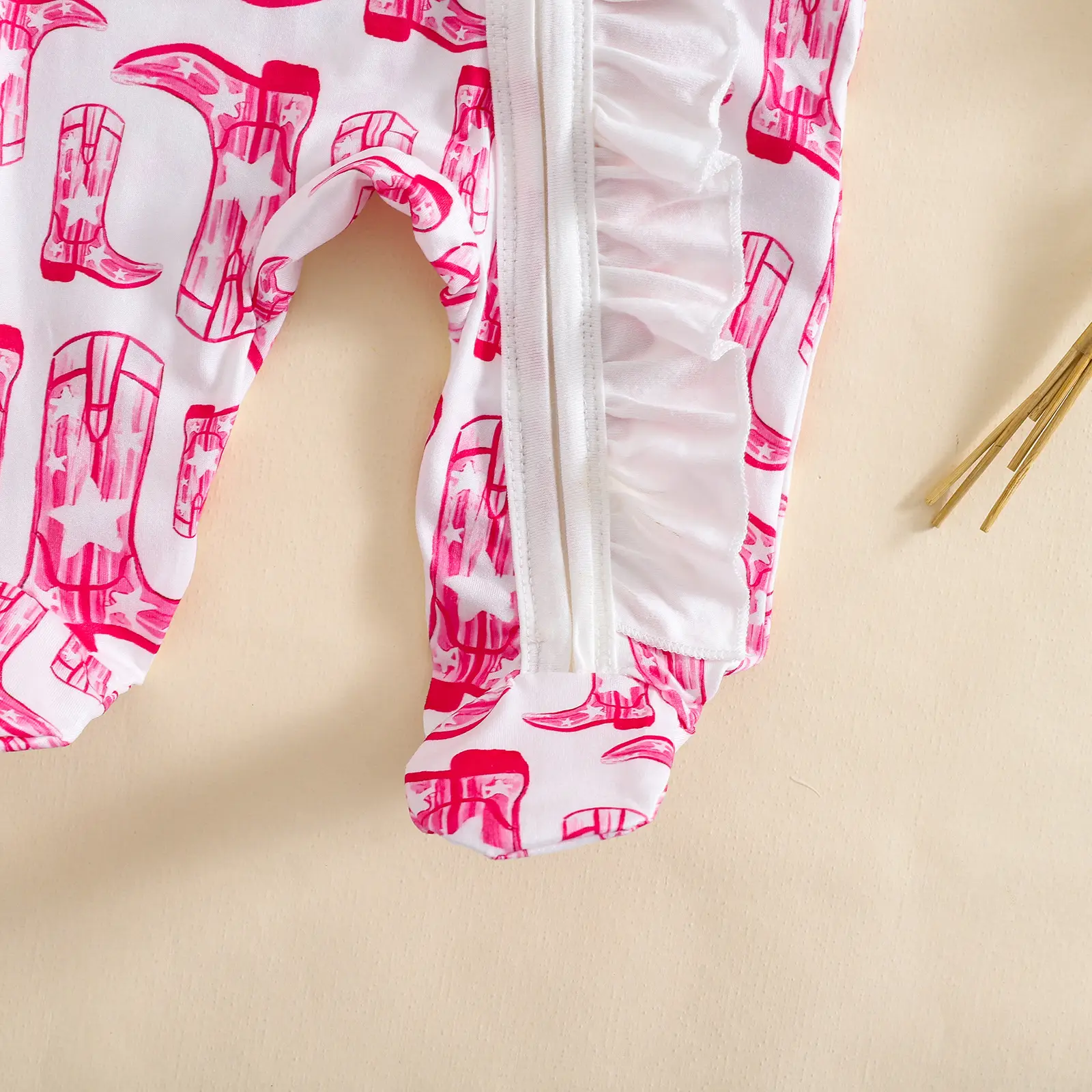 25 New Autum Baby Rompers Western Cowboy High Heels Long-Sleeves Pants Set β feature 10
