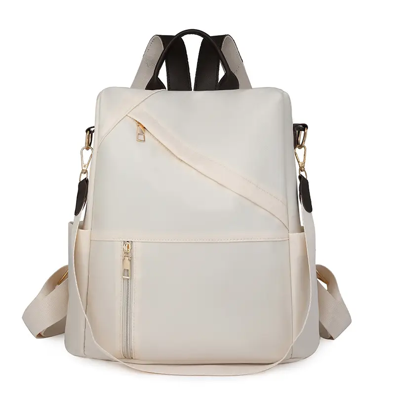 Brown Retro Women's Large Capacity Student Backpack - Image 9