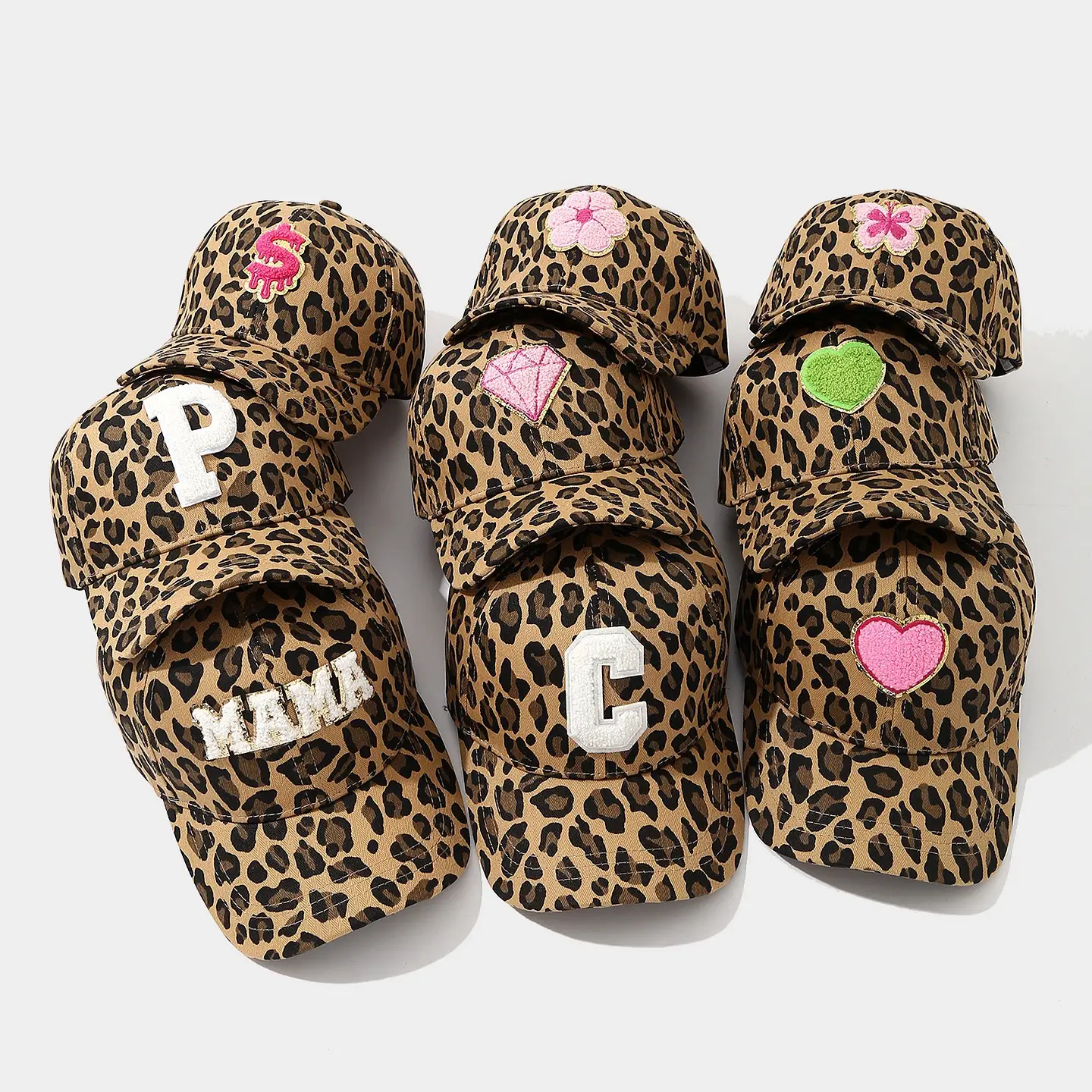 Vintage Leopard Print Baseball Caps for Women - Image 12