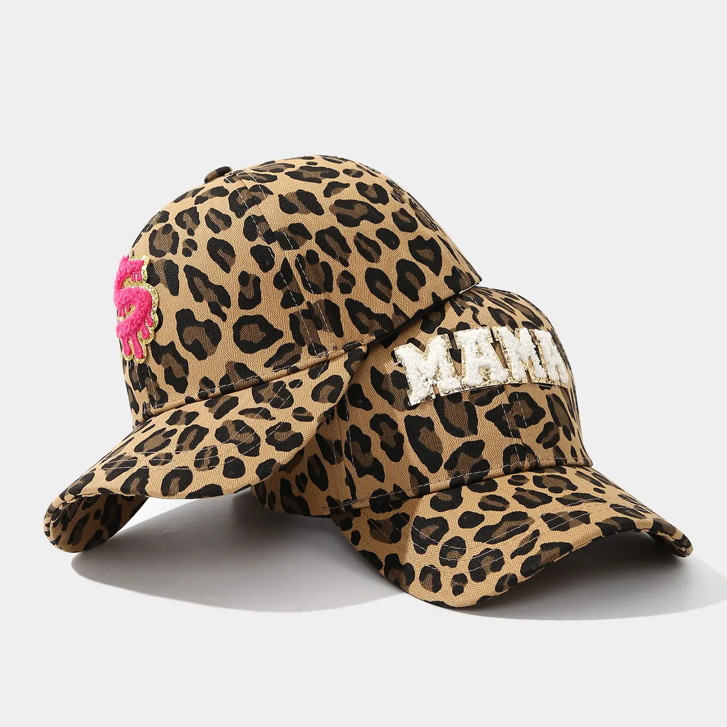 Vintage Leopard Print Baseball Caps for Women — feature 4