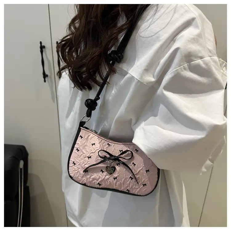 Pink Bow Shoulder Bag 2025 Summer New — feature 20