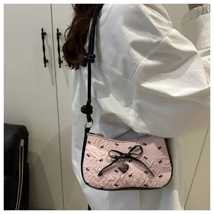 Pink Bow Shoulder Bag 2025 Summer New — feature 21
