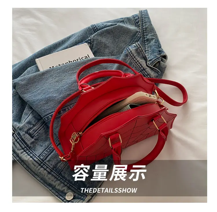 Red Western Style Shoulder Crossbody Bag 2025 — feature 8