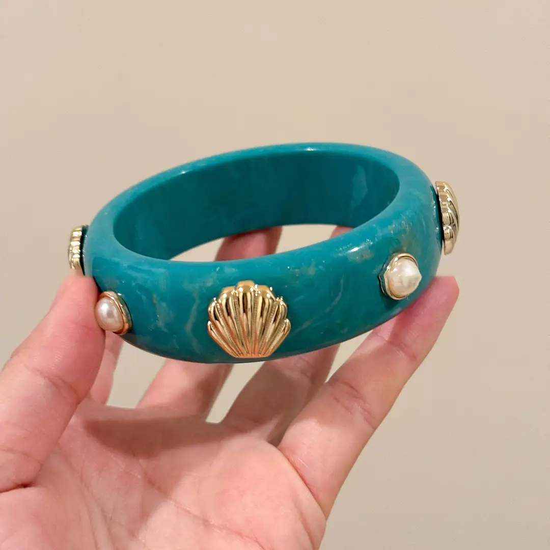 Real Gold Electroplated Geometric Open Bracelet Korean Style Ins Retro Accessible Luxury Bracelet Niche Personalized Design Hand Jewelry for Women