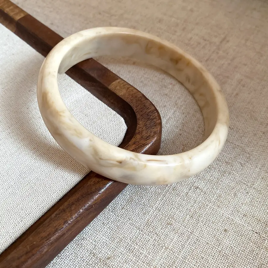 Real Gold Electroplated Geometric Open Bracelet Korean Style Ins Retro Accessible Luxury Bracelet Niche Personalized Design Hand Jewelry for Women