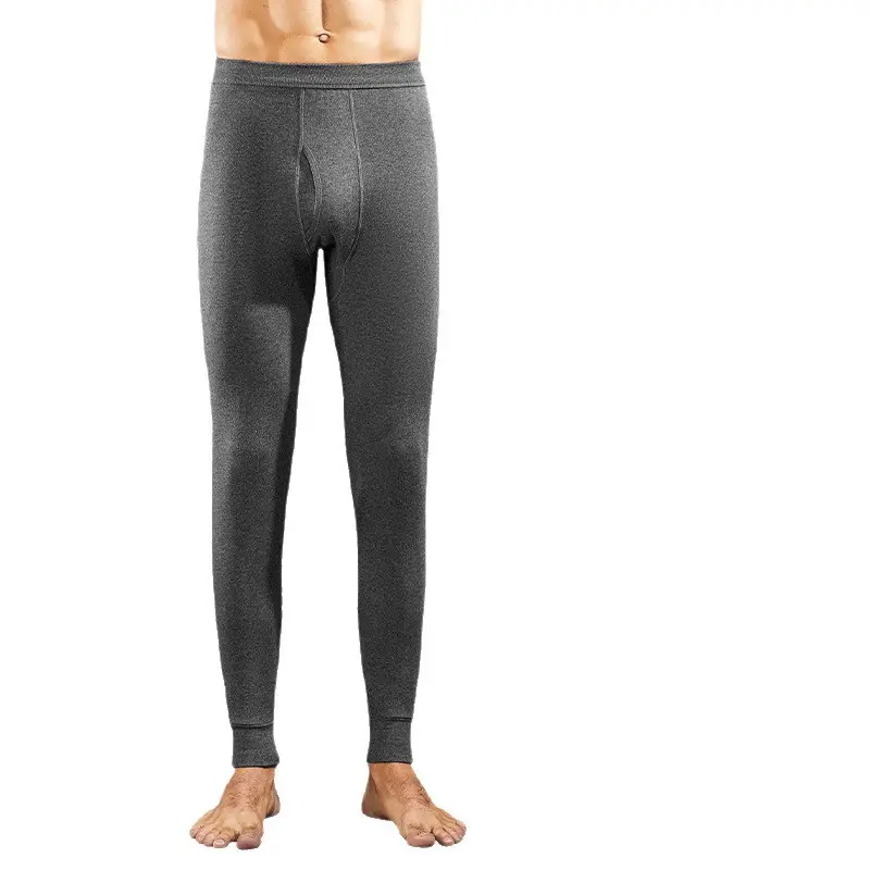 Jiandan Niao Men's Pure Cotton Autumn Pants Single Piece All-Cotton Underpants Thin Thermal Pants Base Layer Inner Wear Threaded Pants Autumn and Winter Wool Pants