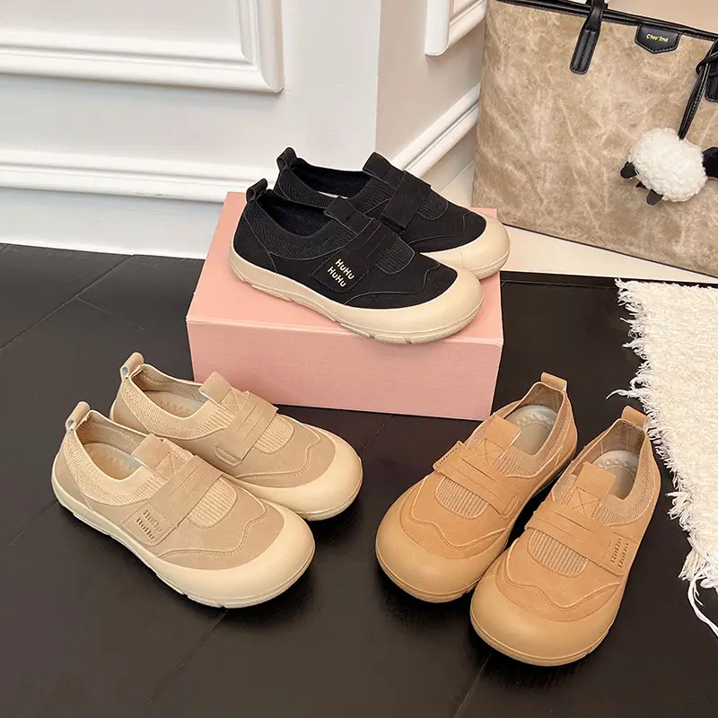 Summer New Casual Slip-On Velcro Mesh Breathable Fashionable Lightweight Thin Soft-Soled Women's Casual Sports Shoes - Image 7
