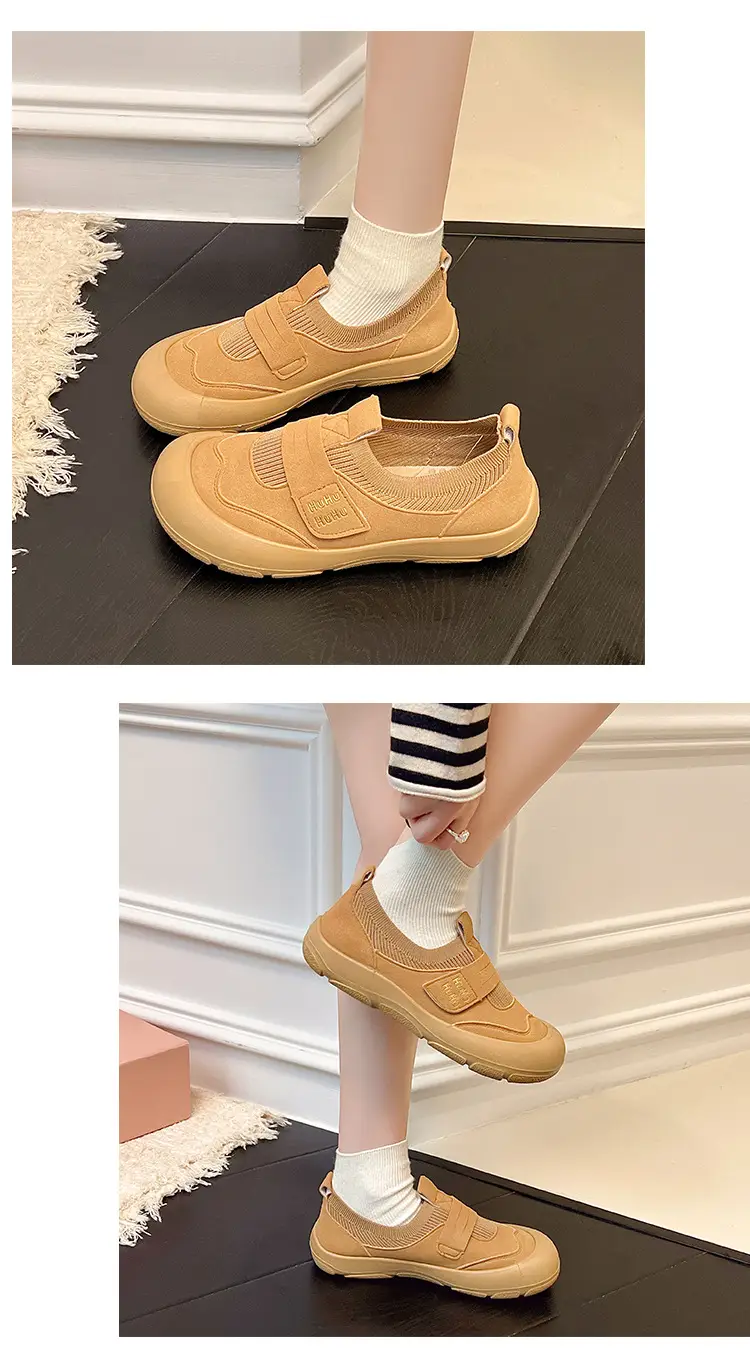 Summer New Casual Slip-On Velcro Mesh Breathable Fashionable Lightweight Thin Soft-Soled Women's Casual Sports Shoes — feature 10