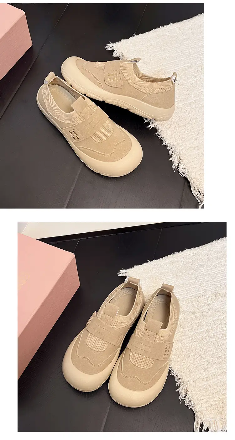 Summer New Casual Slip-On Velcro Mesh Breathable Fashionable Lightweight Thin Soft-Soled Women's Casual Sports Shoes — feature 18