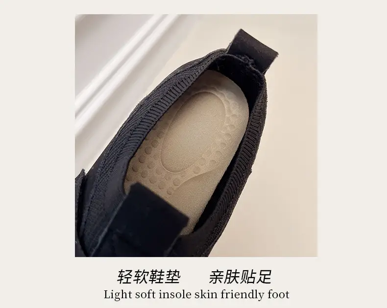 Summer New Casual Slip-On Velcro Mesh Breathable Fashionable Lightweight Thin Soft-Soled Women's Casual Sports Shoes — feature 5