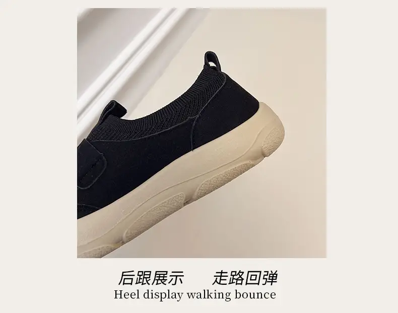 Summer New Casual Slip-On Velcro Mesh Breathable Fashionable Lightweight Thin Soft-Soled Women's Casual Sports Shoes — feature 6