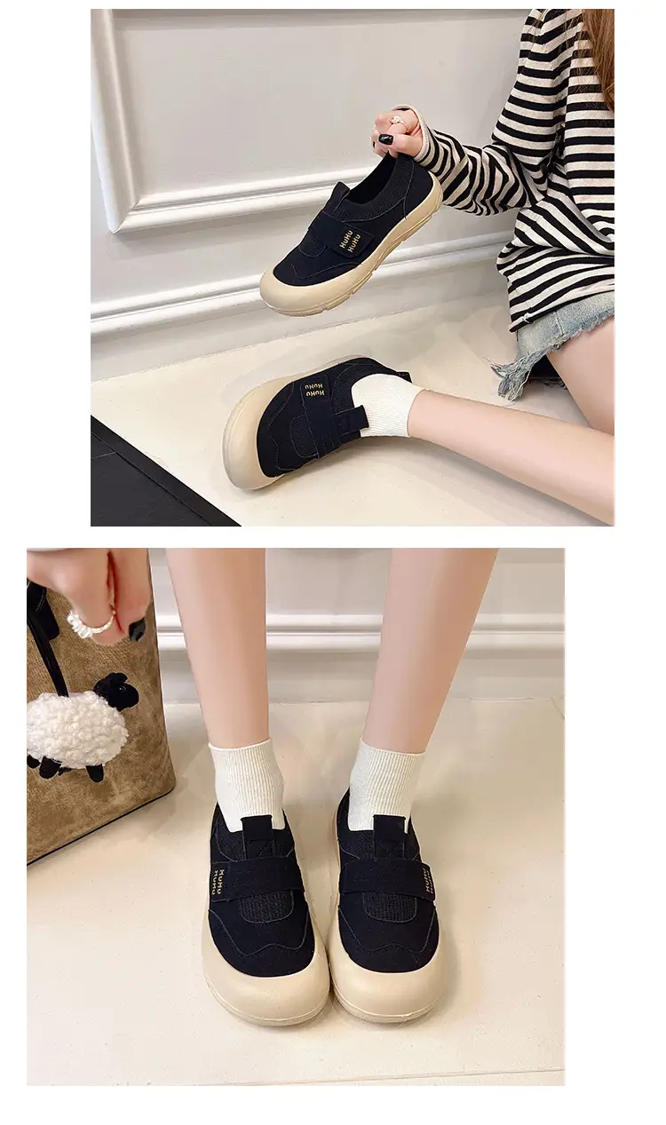 Summer New Casual Slip-On Velcro Mesh Breathable Fashionable Lightweight Thin Soft-Soled Women's Casual Sports Shoes — feature 8